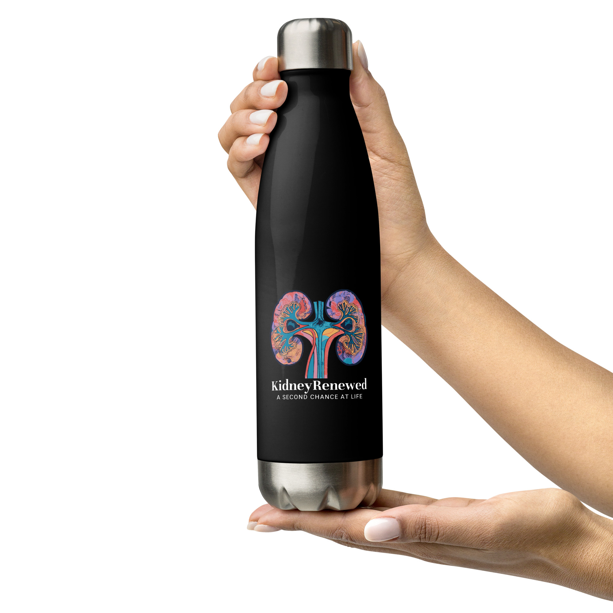 A Second Chance At Life Stainless Steel Water Bottle - Image 5